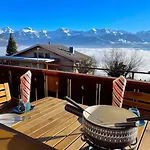 公寓 Thun Alps Scenic Views And Concierge By Swisshut 斯格里维尔