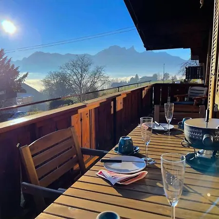شقة Lake Thun Alps Scenic Views And Concierge By Swisshut