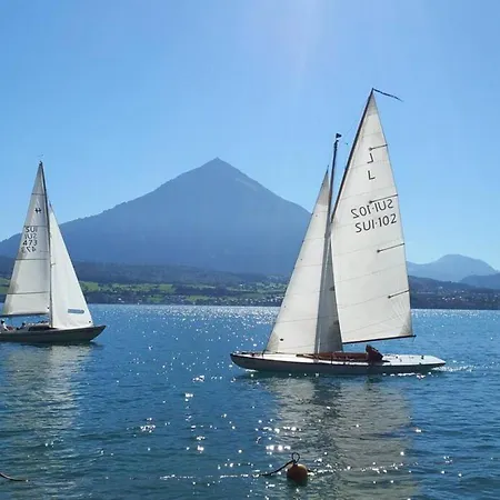 شقة Lake Thun Alps Scenic Views And Concierge By Swisshut