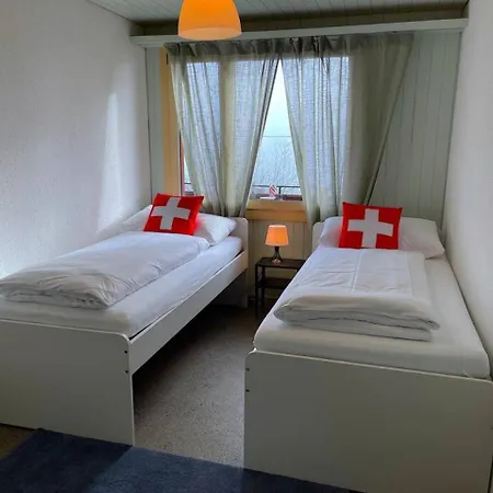 公寓 Thun Alps Scenic Views And Concierge By Swisshut *