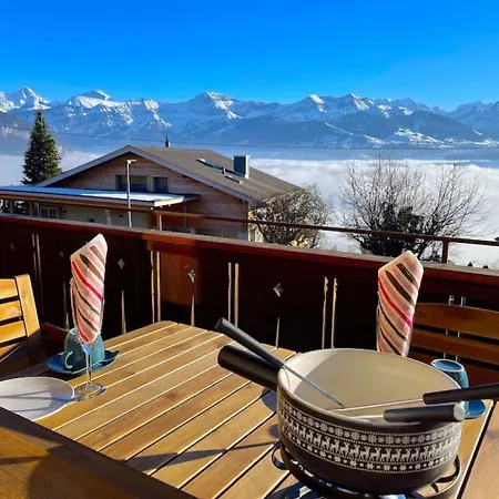 Apartment Swisshut Stunning Views Alps - Apart. Aeschlen Up Sigriswil